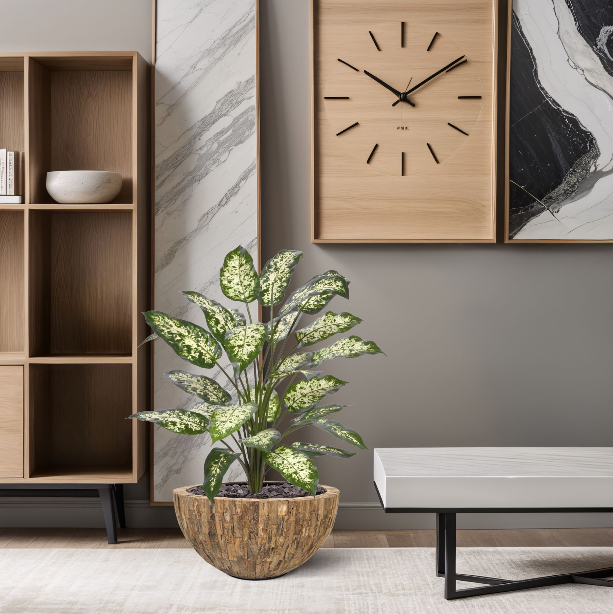 Dieffenbachia Kunstplant 75cm Deluxe