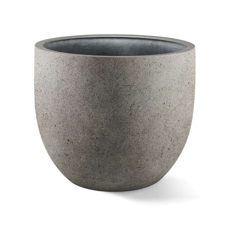 Grigio New Egg Pot Natural-Concrete / White-Concrete S 36x31