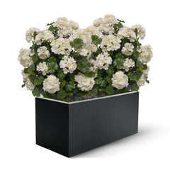 Geraniumbol kunstplant 70cm UV crèmewit 