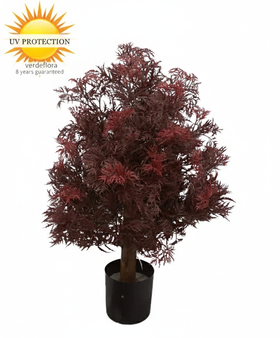 Kunstplant voor buiten Ming Aralia Burgundy UV-bestendig 