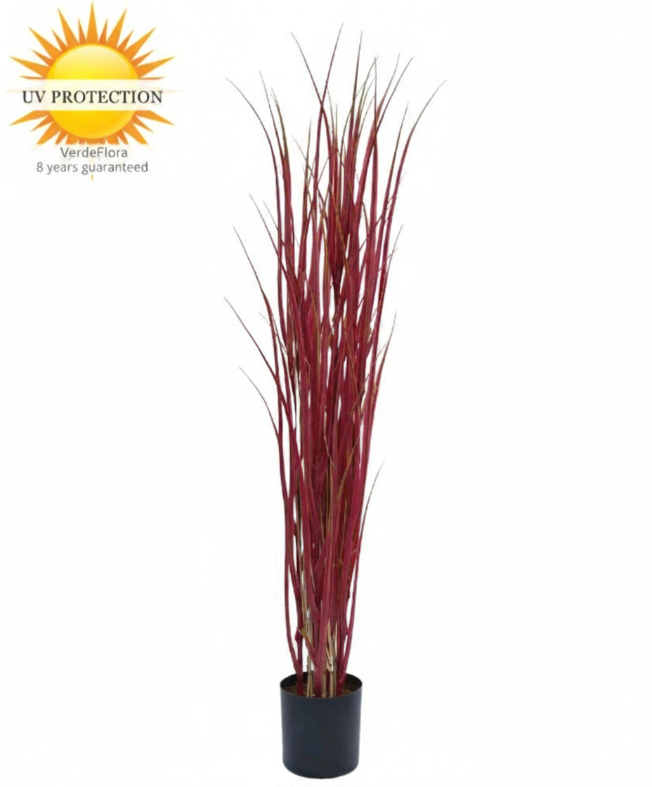 Siergras, rood gras, 120 cm, UV-bestendig.