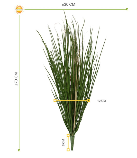 Grasboeket 70 cm UV voor buiten 