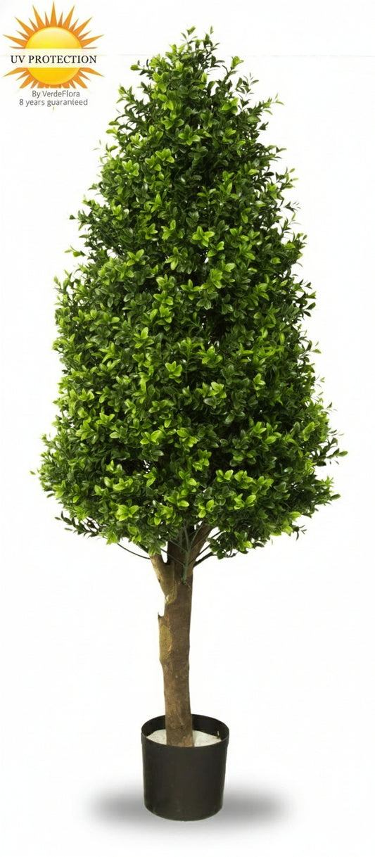 Kunst Buxus piramideboom voor buiten 110 cm UV-bescherming 