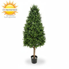 Kunst Buxus Piramide voor buiten 140 cm UV beschermd