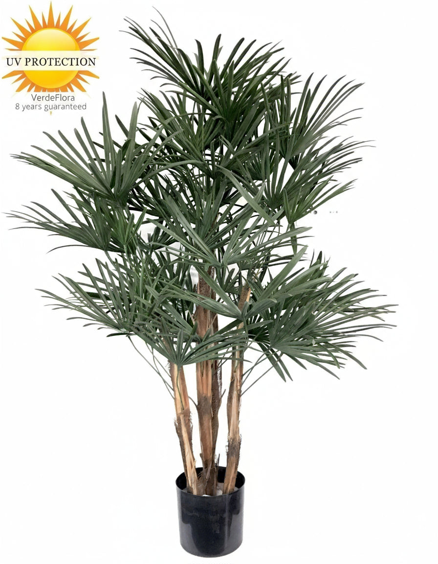 Kunst palm Raphis 110 cm UV voor buiten 