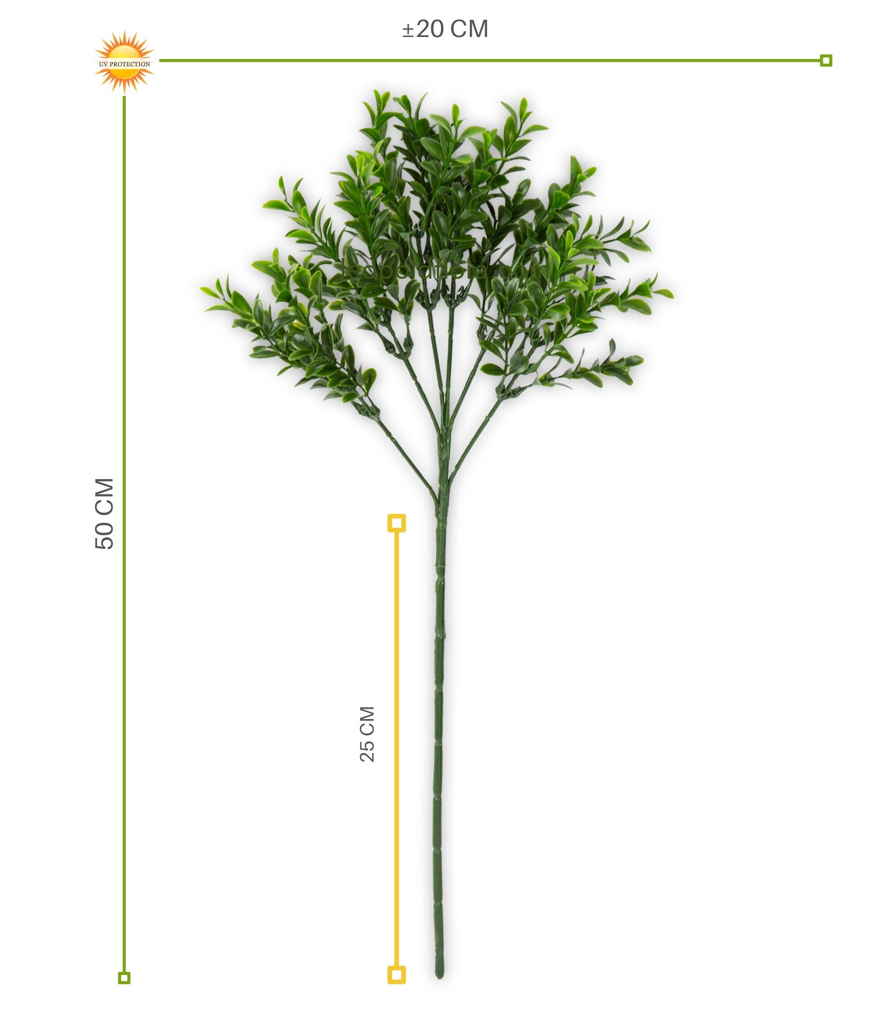Kunst buxustak 50 cm UV beschermd 