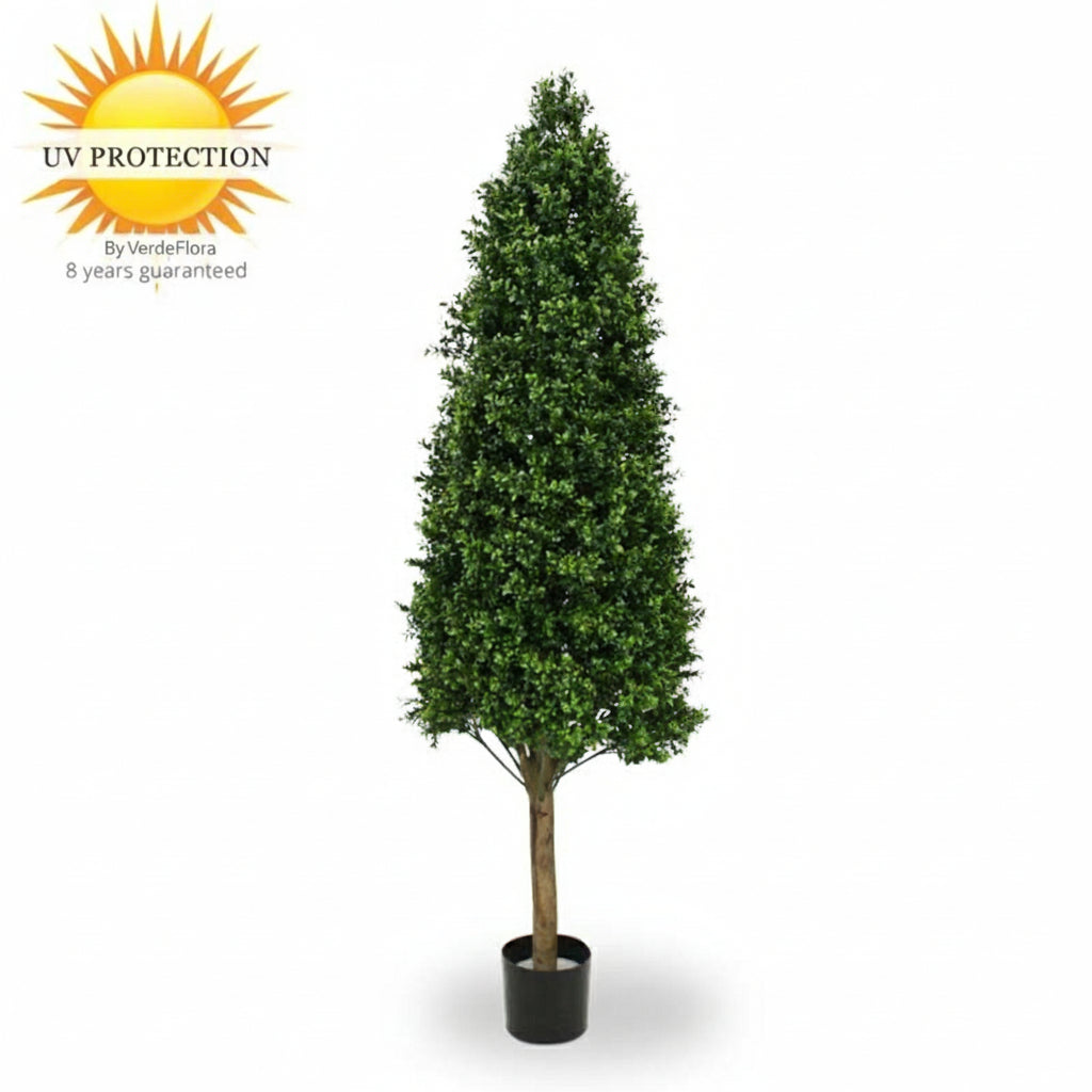 Kunst Buxus Piramide voor buiten 170 cm UV beschermd 
