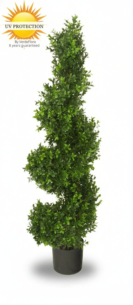 Kunst buxus Spiraalboom voor buiten 100 cm UV-bestendig 