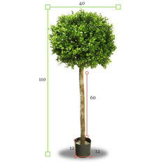 Kunst Buxusbol op stam voor buiten 110 cm UV beschermd 