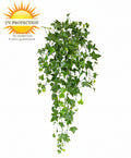 Kunstmatige hangplant met klimop voor buiten, 80 cm hoog, UV-beschermd.