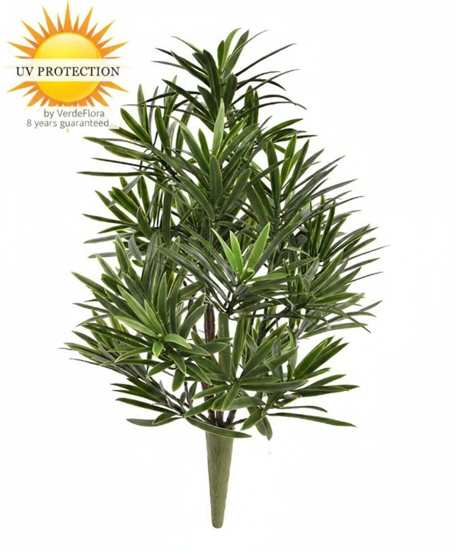 Kunstmatig boeket Podocarpus voor buiten, 40 cm, UV-bestendig.