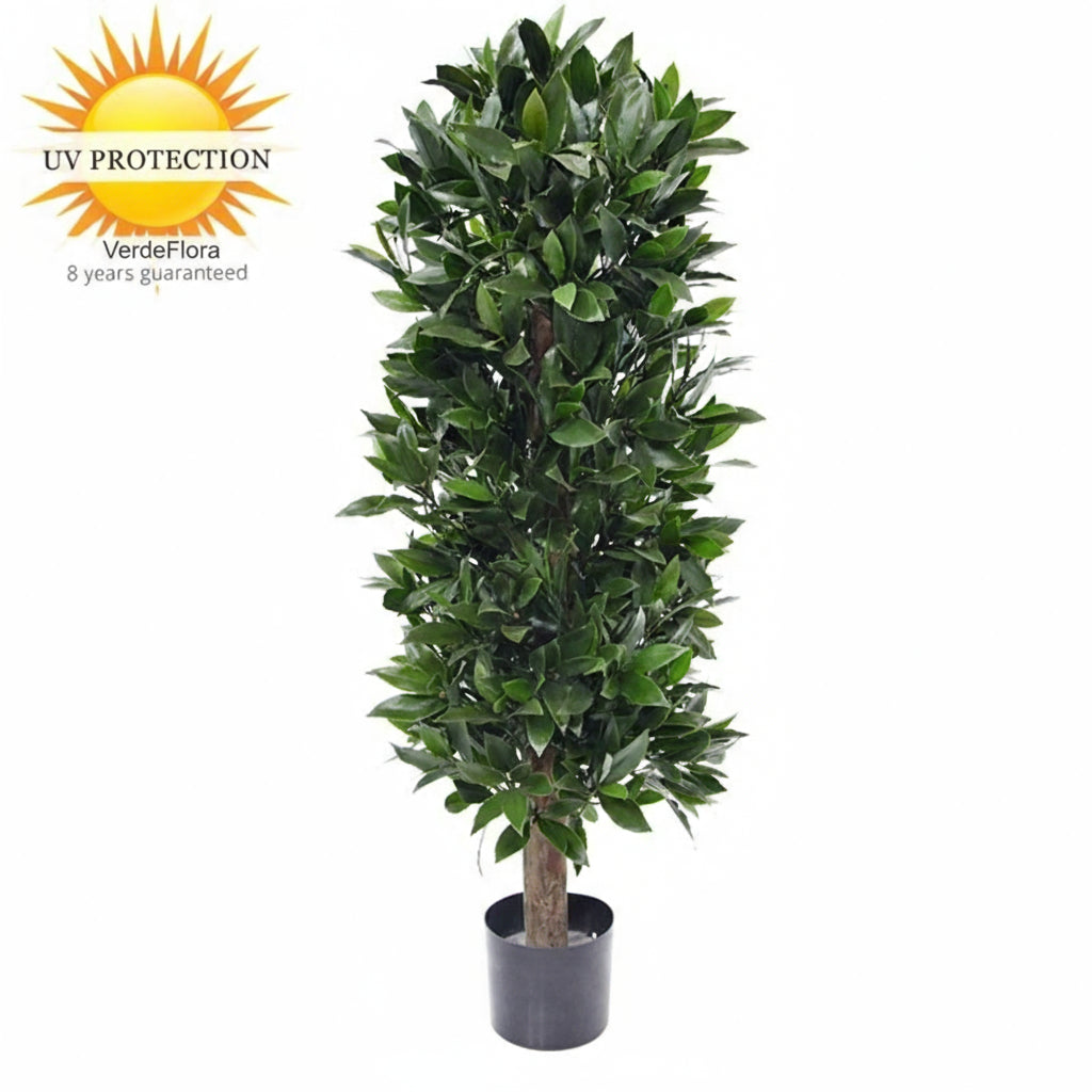 Kunstmatige laurierboom voor buiten, 120 cm, UV-beschermd.