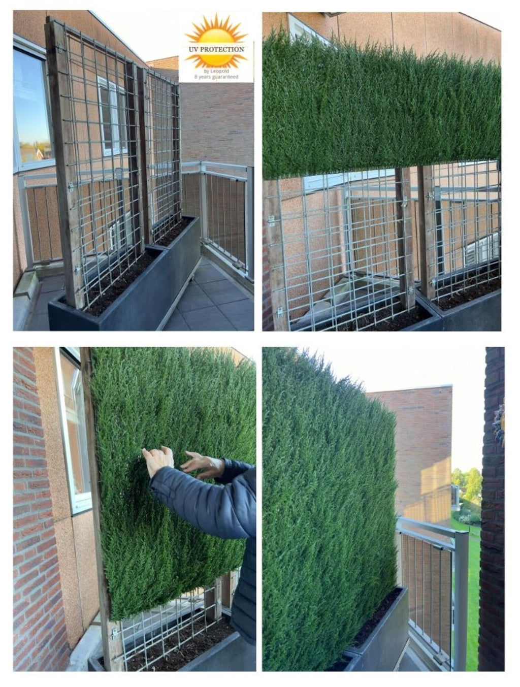 Luxe buitenkunst Coniferenmat x77 tips voor wandbekleding UV-beschermd