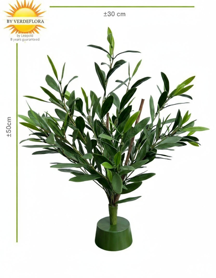 Kunstmatig olijfboeket voor buiten, 50 cm, UV-bestendig.