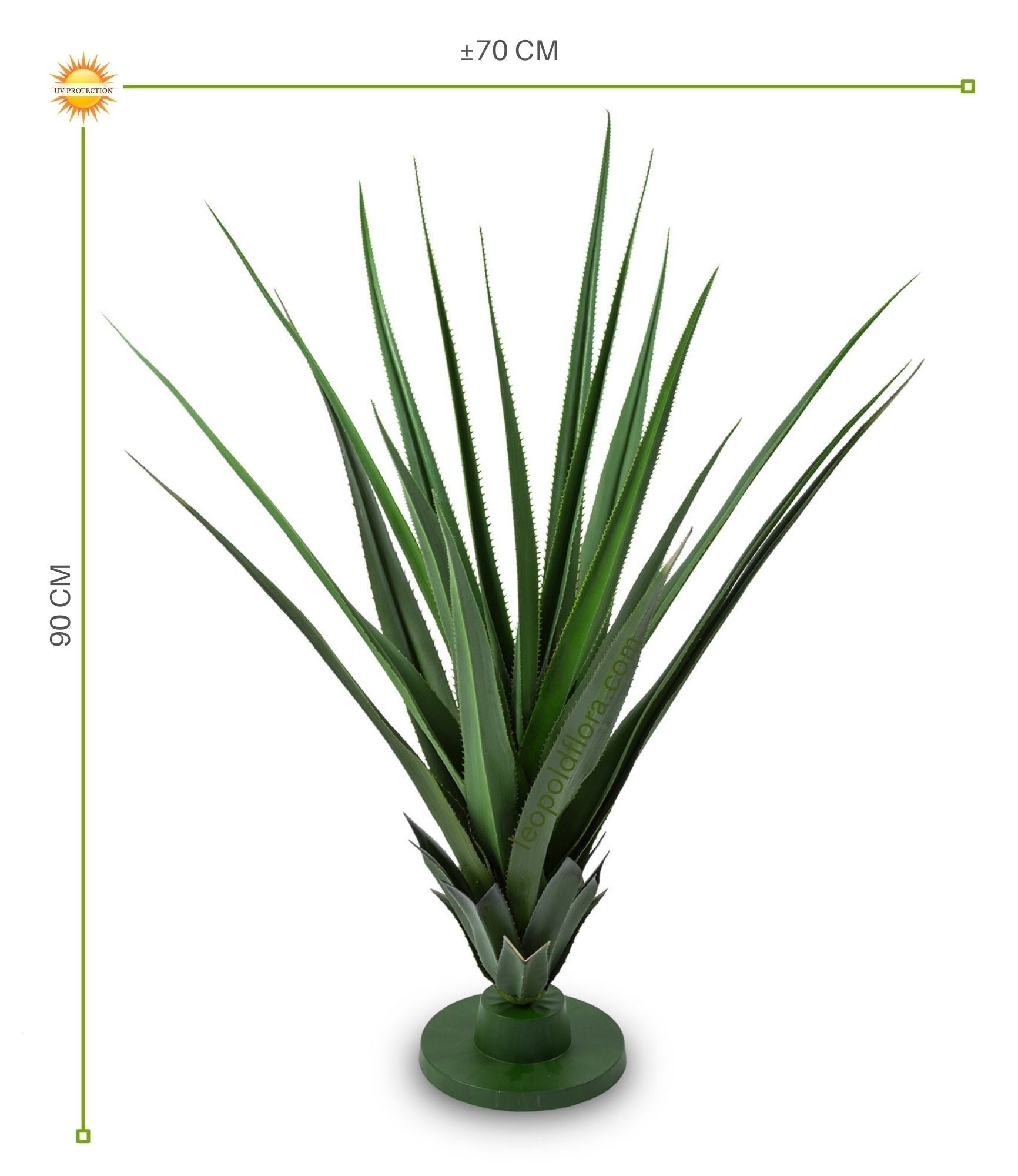 Kunst pandanus plant voor buiten 90 cm UV-bestendig 