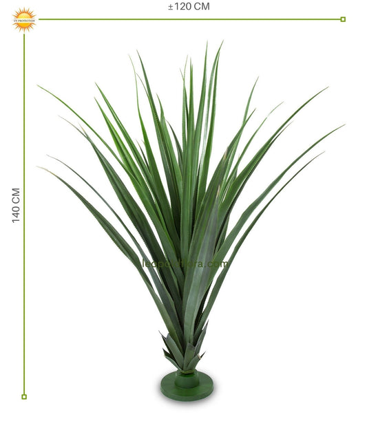 Kunstplant Pandanus voor buiten, 140 cm, UV-bestendig 
