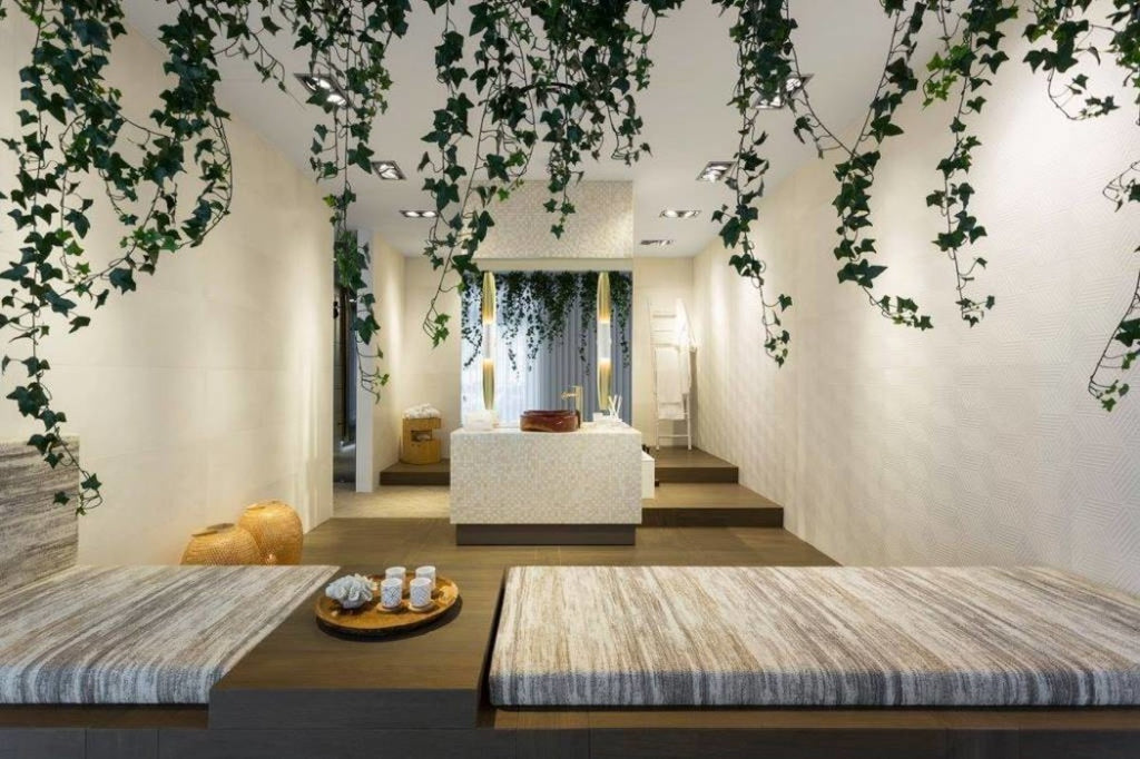 Kunstmatige hangplant met klimop voor buiten, 100 cm, UV-beschermd.
