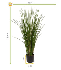 Kunst Siergras Plant 80cm UV in Pot 