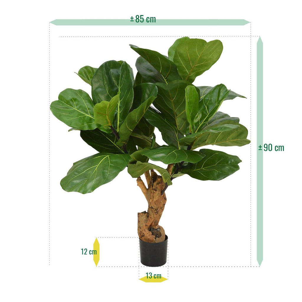 Lyrata deluxe kunstplant op stam 80cm