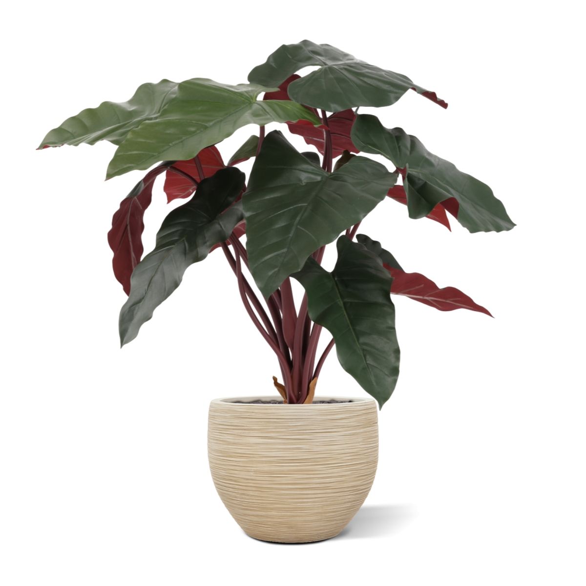 Philodendron kunstplant Deluxe 80cm Burgundy