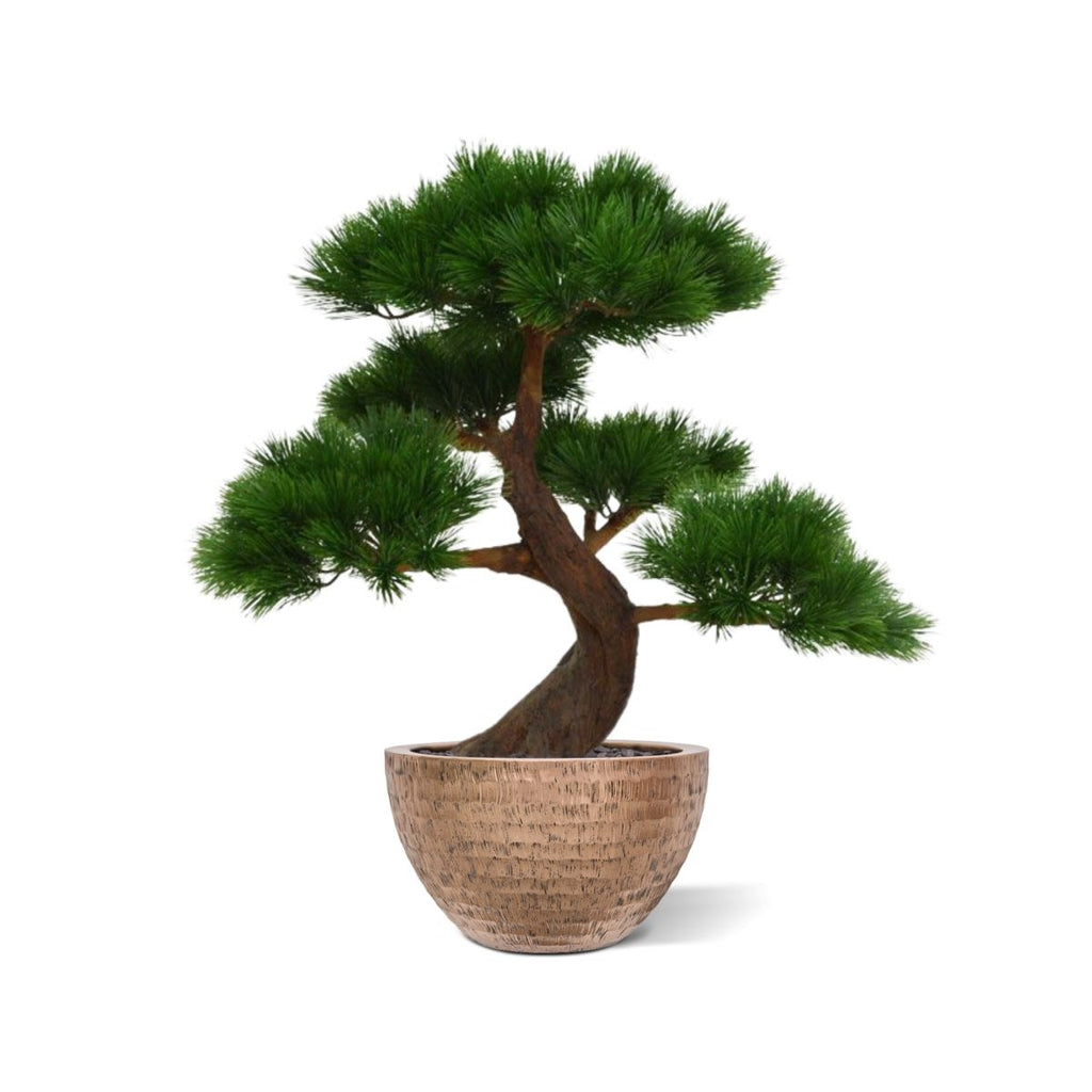 Pinus Bonsai x5 deluxe kunstplant op voet 80cm