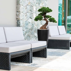 Kunst Bonsai Pinus boom 80 cm met 5 lagen UV-beschermd 