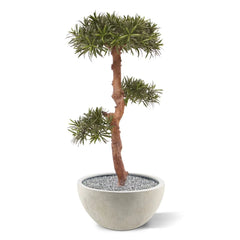 Kunst Podocarpus Bonsaiboom 105 cm UV voor buiten 