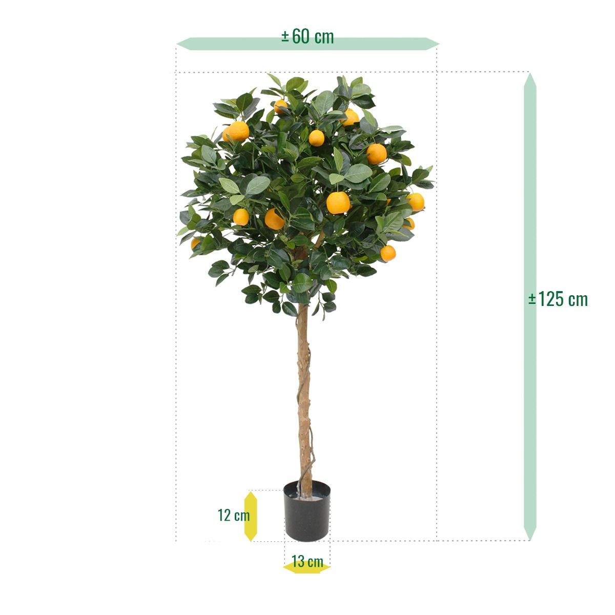 Sinaasappel kunstboom op stam 120cm