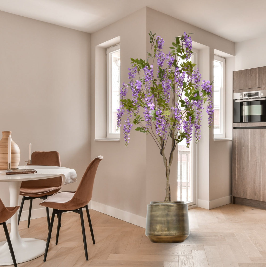 Wisteria Kunstboom 180cm Geel / Lila
