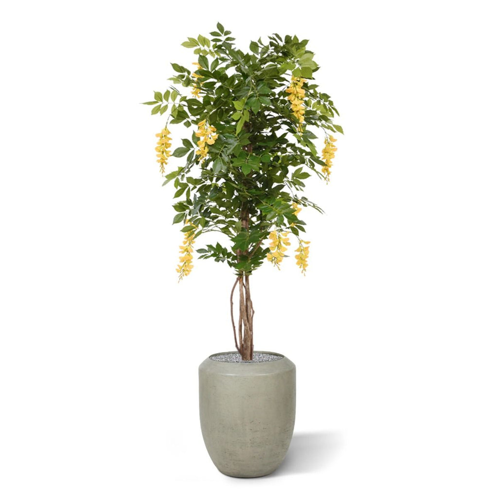 Wisteria kunstboom 150cm - Lila / Geel