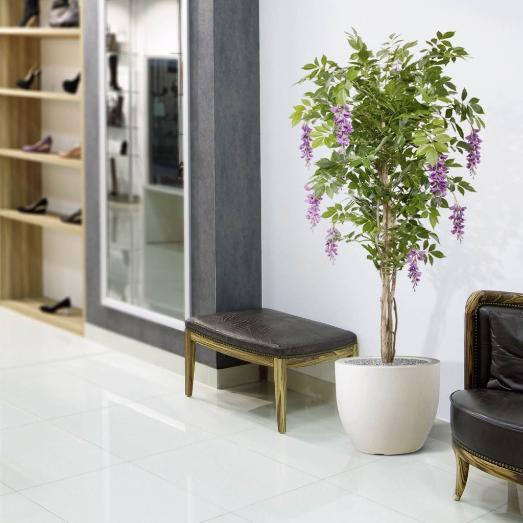 Wisteria kunstboom 150cm - Lila / Geel