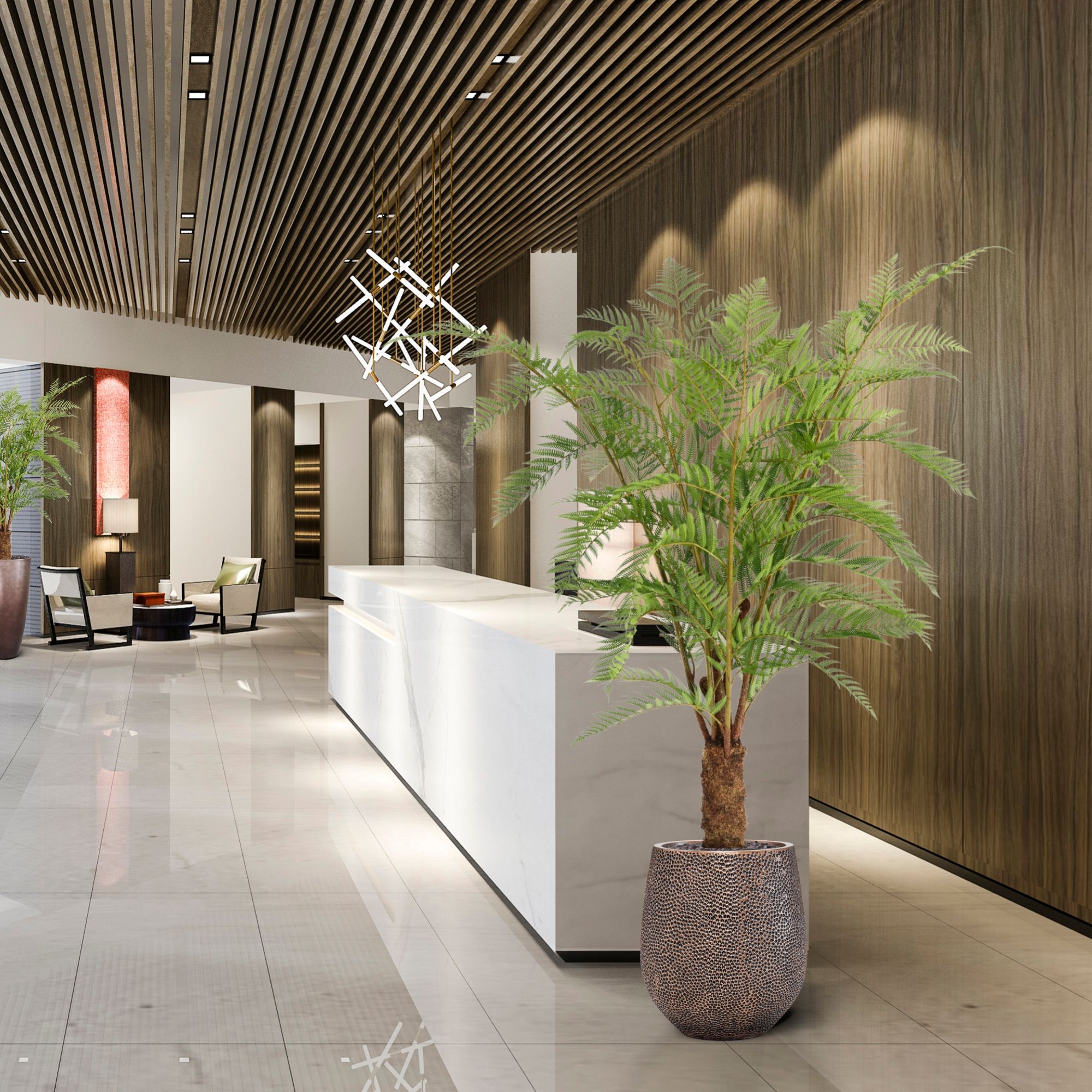 Woodwardia Kunstpalm Deluxe 150cm