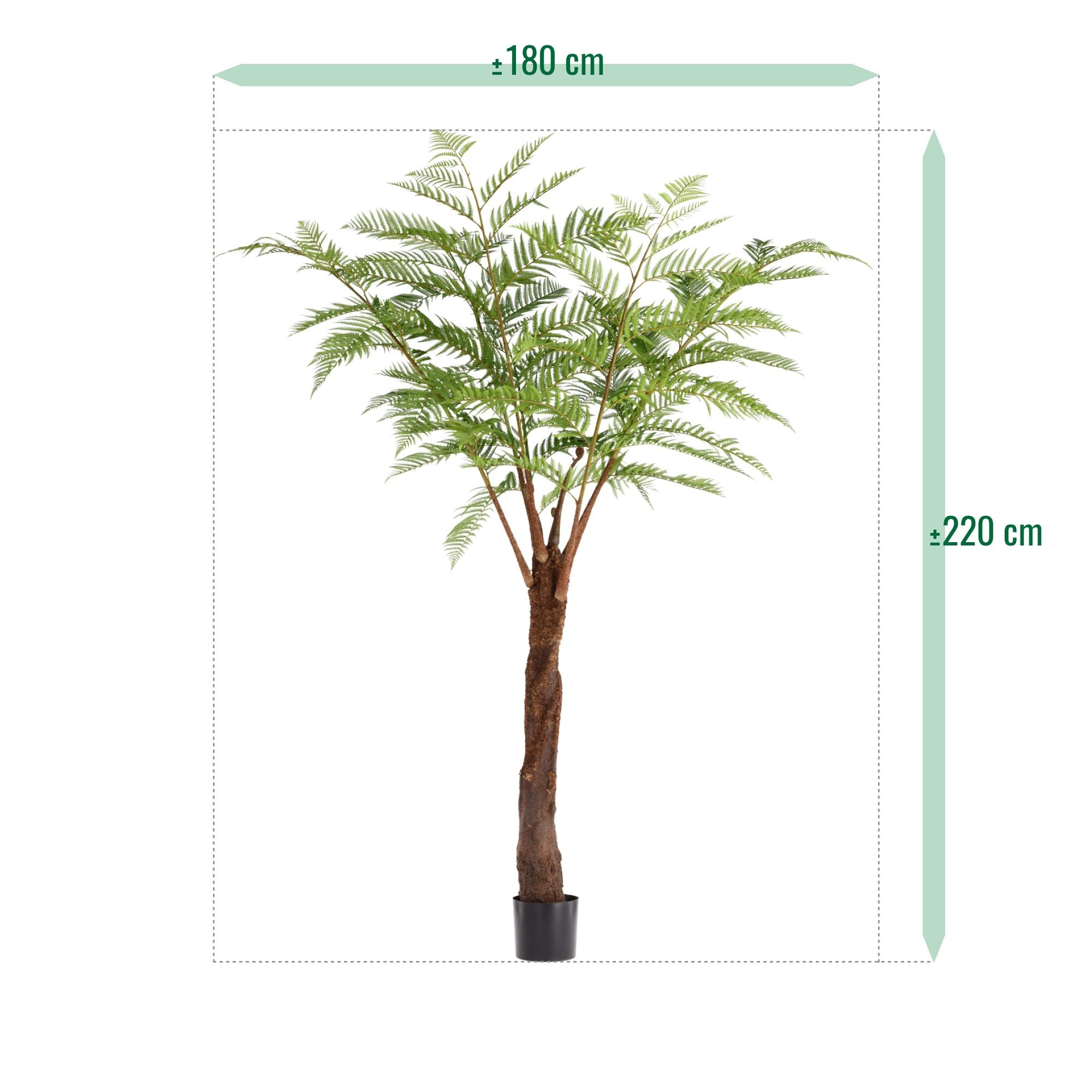 Woodwardia Kunstpalm Deluxe 220cm N